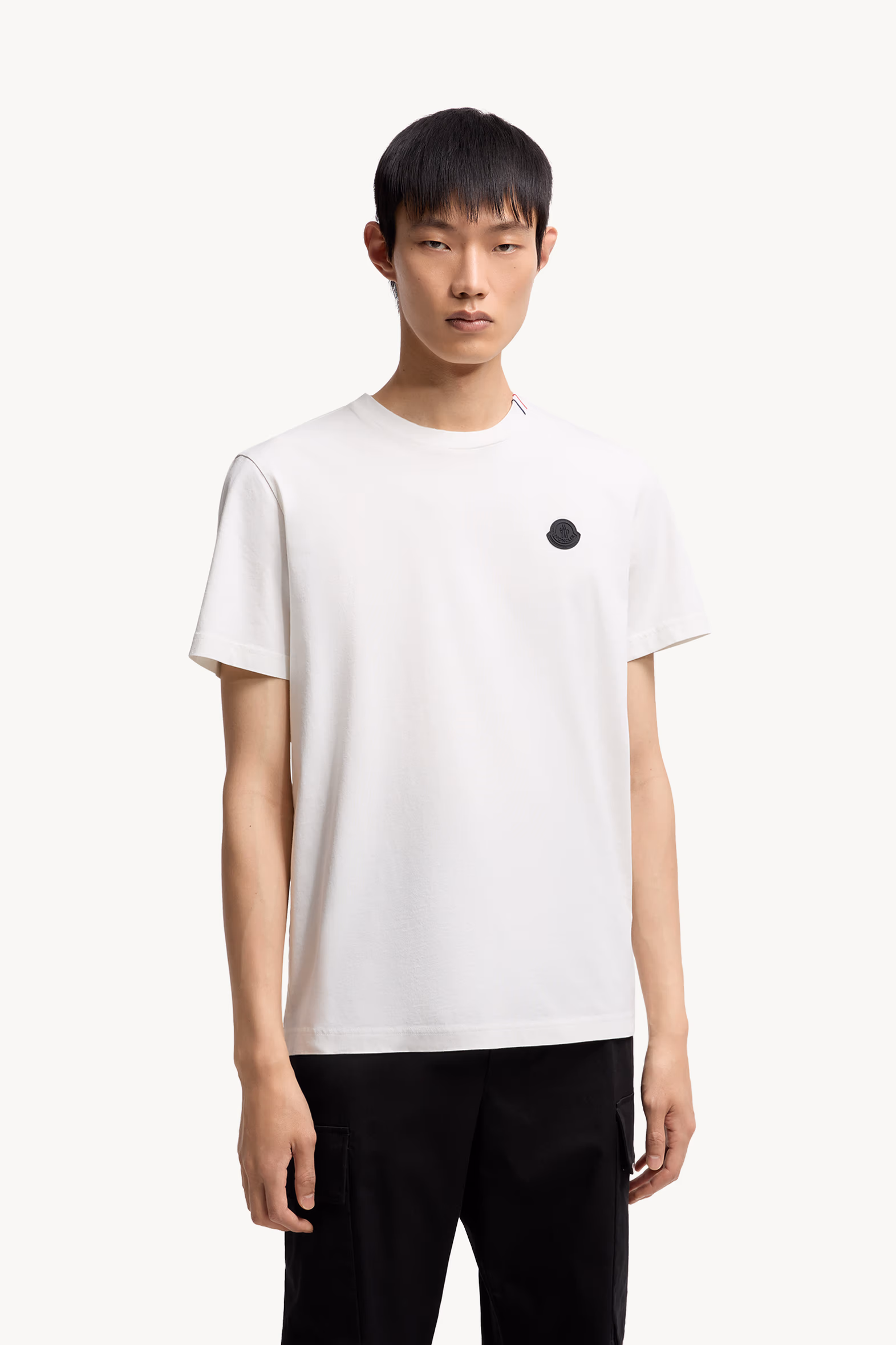 Cotton T-Shirt Men White Moncler 3